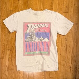 Abercrombie & Fitch Raiders Graphic Tee - Cream